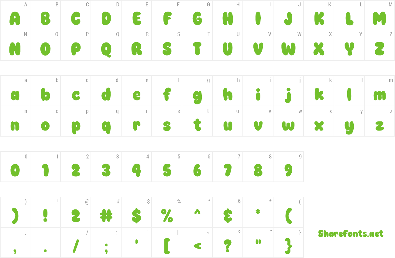 Font Super Chiby preview